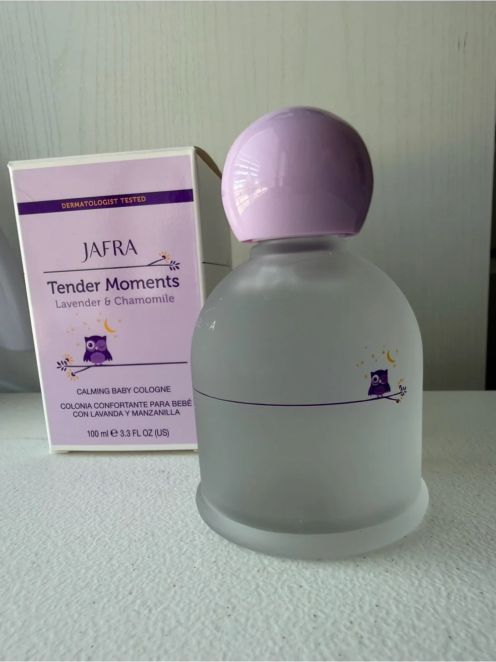 JAFRA Tender Moments Lavender Chamomile Baby Cologne 3.3 oz Opened New